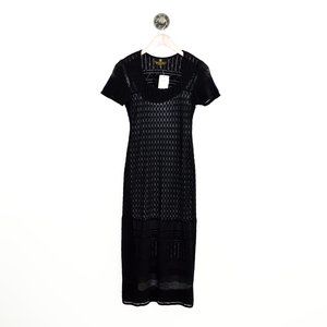 Francesca Caretti Lazer Cut Fitted Midi Dress #195